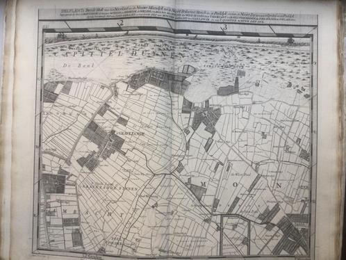 Delfland, Cruquius, Delflant’s, 2e Stuk, Gravenzande, 1712, Antiek en Kunst, Kunst | Etsen en Gravures, Verzenden