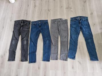 4 spijkerbroeken 32/32 Weekday+blue ridge beschikbaar voor biedingen