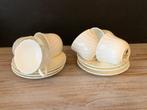 Wedgwood Candlelight kop & schotel, 6 stuks, Ophalen of Verzenden, Zo goed als nieuw, Wedgwood, Kop(pen) en/of Schotel(s)