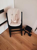 NIEUW Stokke Tripp Trapp kinderstoel zwart complete set, Ophalen, Zo goed als nieuw, Meegroeistoel, Stoelverkleiner