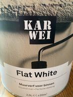 Karwei Flat White muurverf, Ophalen of Verzenden, Zo goed als nieuw