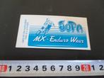 sticker JOPA MX enduro wear - motor cross, Ophalen, Zo goed als nieuw