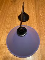 Vintage Plafondlamp met Paarse Emaille kap., Huis en Inrichting, Lampen | Hanglampen, Ophalen of Verzenden, Nieuw, Metaal, Minder dan 50 cm