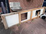 Composiet Aanrechtblad van 285 cm, Ophalen, Wit, Nieuw, 200 cm of meer