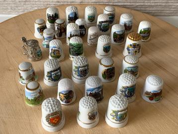 Verzameling vingerhoedjes Duitsland Souvenirs Moezel e.a. beschikbaar voor biedingen