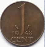 1 cent 1948-1994, Ophalen of Verzenden, Koningin Juliana, 1 cent, Losse munt