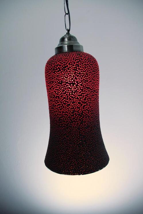 Magazijnopruiming: hanglamp rood, Huis en Inrichting, Lampen | Hanglampen, Nieuw, 75 cm of meer, Glas, Metaal, Ophalen of Verzenden