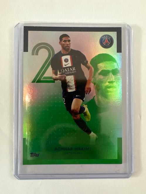 Achraf Hakimi PSG Topps /250, Hobby en Vrije tijd, Verzamelkaartspellen | Overige, Zo goed als nieuw, Losse kaart, Foil, Ophalen of Verzenden