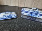 antieke delfts blauw kammenbakje met deksel, Ophalen
