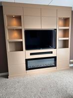 Luxe Cinewall / TV Kast met Verlichting, 200 cm of meer, Ophalen of Verzenden, Zo goed als nieuw, 25 tot 50 cm