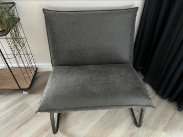 DTP Design lounge fauteuil – industrieel, grijs lederlook beschikbaar voor biedingen