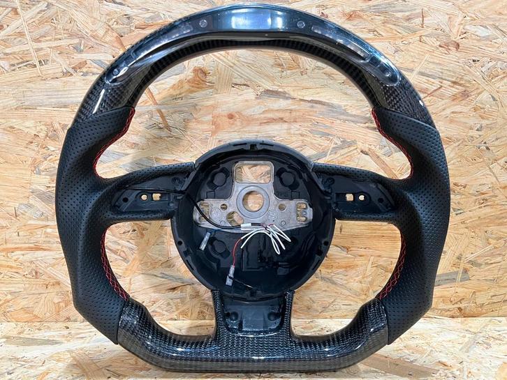 Audi RS A4, A5, S4, S5, S6, RSQ5, SQ5 Carbon Fiber Stuur Led, Auto-onderdelen, Besturing, Volkswagen, Nieuw, Ophalen of Verzenden