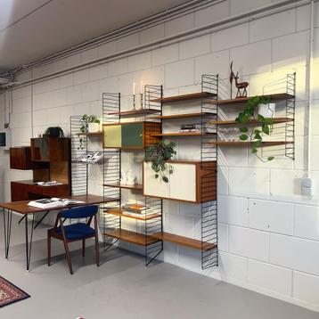 - Vintage wandmeubel •Nisse String• - beschikbaar voor biedingen