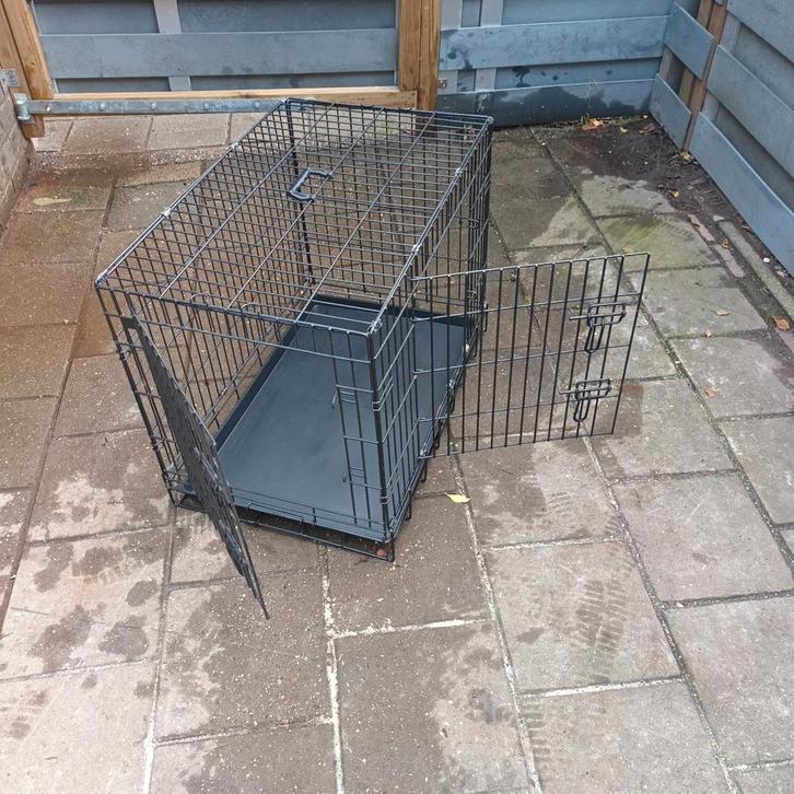 inklapbare Bench 80 cm x 50 cm x 68 cm, Dieren en Toebehoren, Hondenbenches, Gebruikt, Ophalen