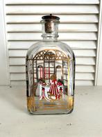 Vintage Holmegaard fles karaf met kerst decor glas, Antiek en Kunst, Antiek | Glas en Kristal, Ophalen