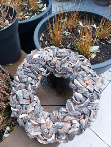 Kokos Schillen Krans - 42cm beschikbaar voor biedingen