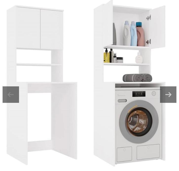 Nieuwe Wasmachinekast - In Doos!, Huis en Inrichting, Badkamer | Badkamermeubels, Nieuw, Wastafelkast, 150 tot 200 cm, Minder dan 50 cm