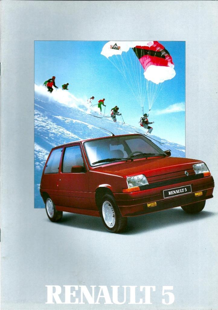 Brochure Renault 5 1989, Boeken, Auto's | Folders en Tijdschriften, Gelezen, Renault, Ophalen of Verzenden