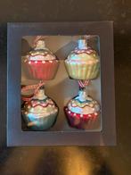 Glazen cupcake kerstballen, Diversen, Kerst, Ophalen, Gebruikt