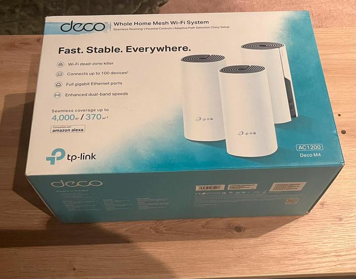 TP-Link Deco M4(3-pack), Computers en Software, WiFi-versterkers, Nieuw, Ophalen of Verzenden