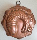 Antiek grote rood koperen cake/puddingvorm vis, Antiek en Kunst, Antiek | Keukenbenodigdheden, Ophalen of Verzenden