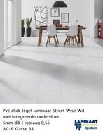 Pvc click Tegel Street Wise 5mm met integreerde ondervloer, Huis en Inrichting, Stoffering | Vloerbedekking, Nieuw, 75 m² of meer