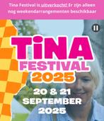 Gezocht! 1 kaartje voor Tina Festival zondag 21 september, Eén persoon