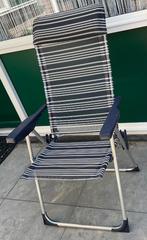 Zgan Lichtgewicht 4-standen strandstoel (H=113 B=60cm), Caravans en Kamperen, Ophalen, Zo goed als nieuw, Campingstoel