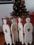 Houten kerst engelen 28 cm., Diversen, Kerst, Ophalen of Verzenden, Zo goed als nieuw