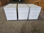Nette serie witte ladeblokken van Steelcase, Ophalen, 50 tot 100 cm, Zo goed als nieuw, Minder dan 100 cm