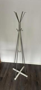 Kapstok wit hout met rvs, Huis en Inrichting, Woonaccessoires | Kapstokken, Wandkapstok, Ophalen of Verzenden, Zo goed als nieuw