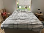 IKEA Boxspring 140x200 met Matras - Zo Goed Als Nieuw!, Wit, Zo goed als nieuw, Twijfelaar, 200 cm