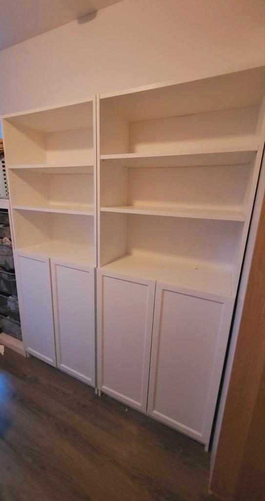 Ikea billy kasten met oxberg deurtjes, Huis en Inrichting, Kasten | Boekenkasten, Zo goed als nieuw, 50 tot 100 cm, 150 tot 200 cm