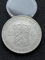 Rijksdaalder 1932 Grof Haar, Postzegels en Munten, Munten | Nederland, Zilver, Ophalen of Verzenden, Koningin Wilhelmina, Losse munt