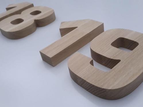 Huisnummers van hout, Huis en Inrichting, Woonaccessoires | Wanddecoraties, Nieuw, Ophalen of Verzenden