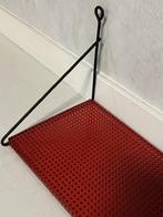 Jaren 50 wandplank vintage boekenplank retro design rood, Gebruikt, Ophalen of Verzenden, Onbekend, Nvt