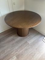 Walnootkleurige Eettafel - Ø120cm, Huis en Inrichting, Tafels | Eettafels, Ophalen, 100 tot 150 cm, Rond, Zo goed als nieuw