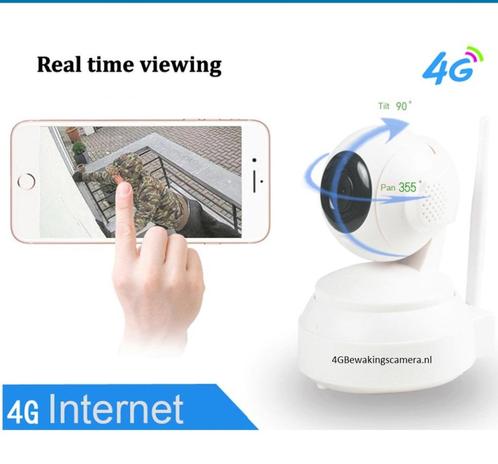 4G/5G binnen bewakingscamera, pan/tilt via App smartphone, Doe-het-zelf en Verbouw, Alarmsystemen, Nieuw, Compleet systeem, Beweging