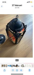 Ouderwetse hanglamp, Huis en Inrichting, Lampen | Hanglampen, Ophalen, Gebruikt, Metaal, Minder dan 50 cm