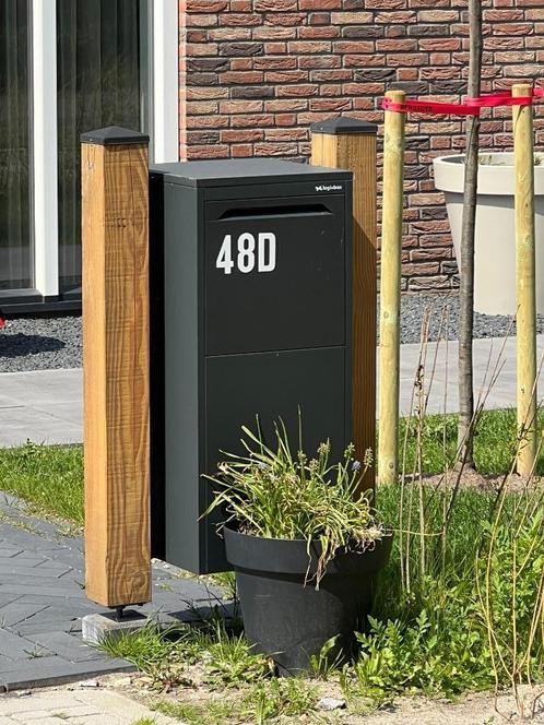 Logixbox-pakketbrievenbus-Frontbox DeLuxe, Tuin en Terras, Brievenbussen, Nieuw, Staande brievenbus, Staal, Ophalen of Verzenden