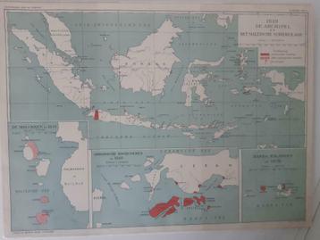 B076/ Plattegrond Archipel + Maleische Schiereiland uit 1924 beschikbaar voor biedingen
