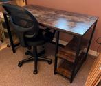 Bureau met stoel - 80x120 cm, Huis en Inrichting, Bureaus, Ophalen, In hoogte verstelbaar, Gebruikt, Bureau