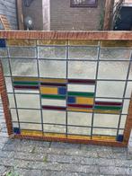 Twee glas in lood raam-panelen, Doe-het-zelf en Verbouw, Glas en Ramen, Ophalen, Gebruikt, 80 tot 120 cm, Overige typen