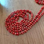 lange,110 cm bloedkoraal geknooptl, Sieraden, Tassen en Uiterlijk, Antieke sieraden, Verzenden, Overige materialen, Armband