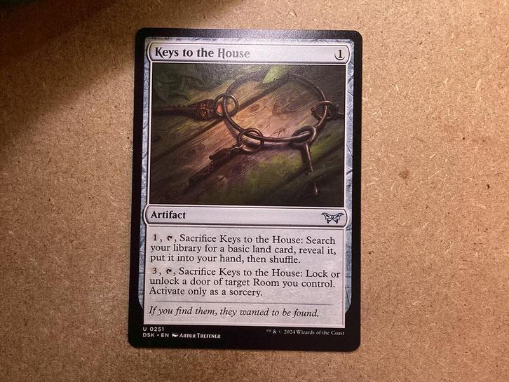 1x Keys to the House [0251] (Near Mint), Hobby en Vrije tijd, Verzamelkaartspellen | Magic the Gathering, Zo goed als nieuw, Losse kaart