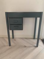 Vintage bureau grijs, Huis en Inrichting, Bureaus, Ophalen, Gebruikt, Bureau