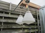 2 PRACHTIGE IDENTIEKE GISPEN LUXE SCHOOL LAMPEN, Huis en Inrichting, Lampen | Plafondlampen, Ophalen, Gebruikt, GISPEN