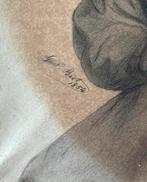 Antiek Portret van een Dame, 1854, Antiek en Kunst, Kunst | Tekeningen en Foto's, Ophalen of Verzenden