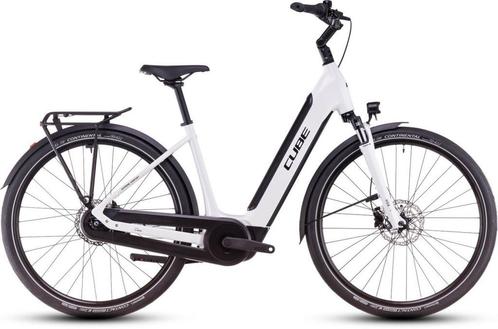 CUBE SUPREME HYBRID COMFORT ONE 500 LAGEINSTAP Metallicwhite, Fietsen en Brommers, Elektrische fietsen, Nieuw, Cube
