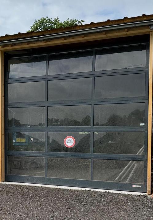 witte overheaddeur roldeur garagedeur sectionaaldeur, Doe-het-zelf en Verbouw, Deuren en Horren, Gebruikt, Garagedeur, 215 cm of meer